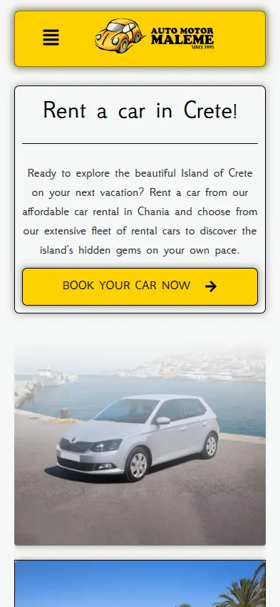 automotormaleme.com MOBILE EGNITE Ιστοσελίδα Ενοικίασης Αυτοκινήτων,σύστημα ενοικίασης οχημάτων,κατασκευή ιστοσελίδας,σύστημα κρατήσεων οχημάτων,Σύστημα διαχείρισης ενοικίασης οχημάτων Auto Motor Maleme EGNITE Digital Transformation Agency